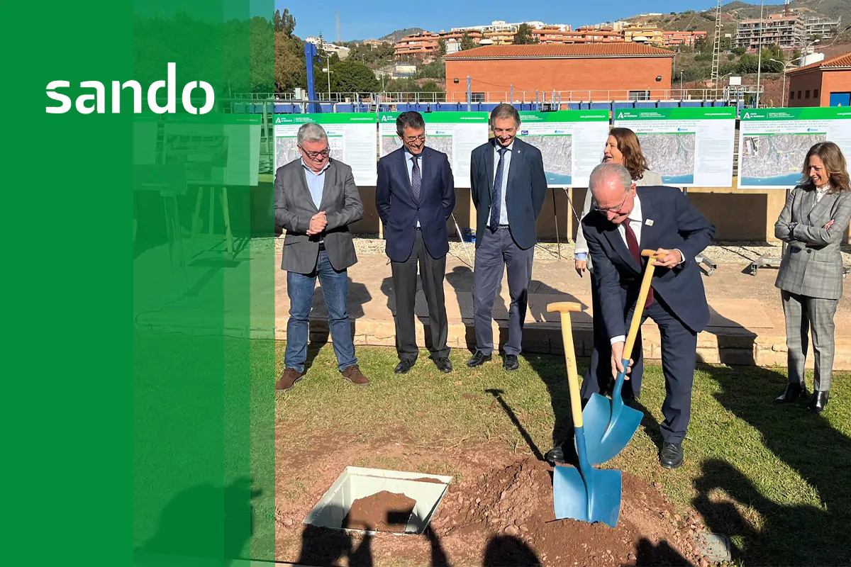 Primera piedra del proyecto de tratamientos terciarios de agua de la Estación Depuradora de Aguas Residuales (EDAR) Peñón del Cuervo